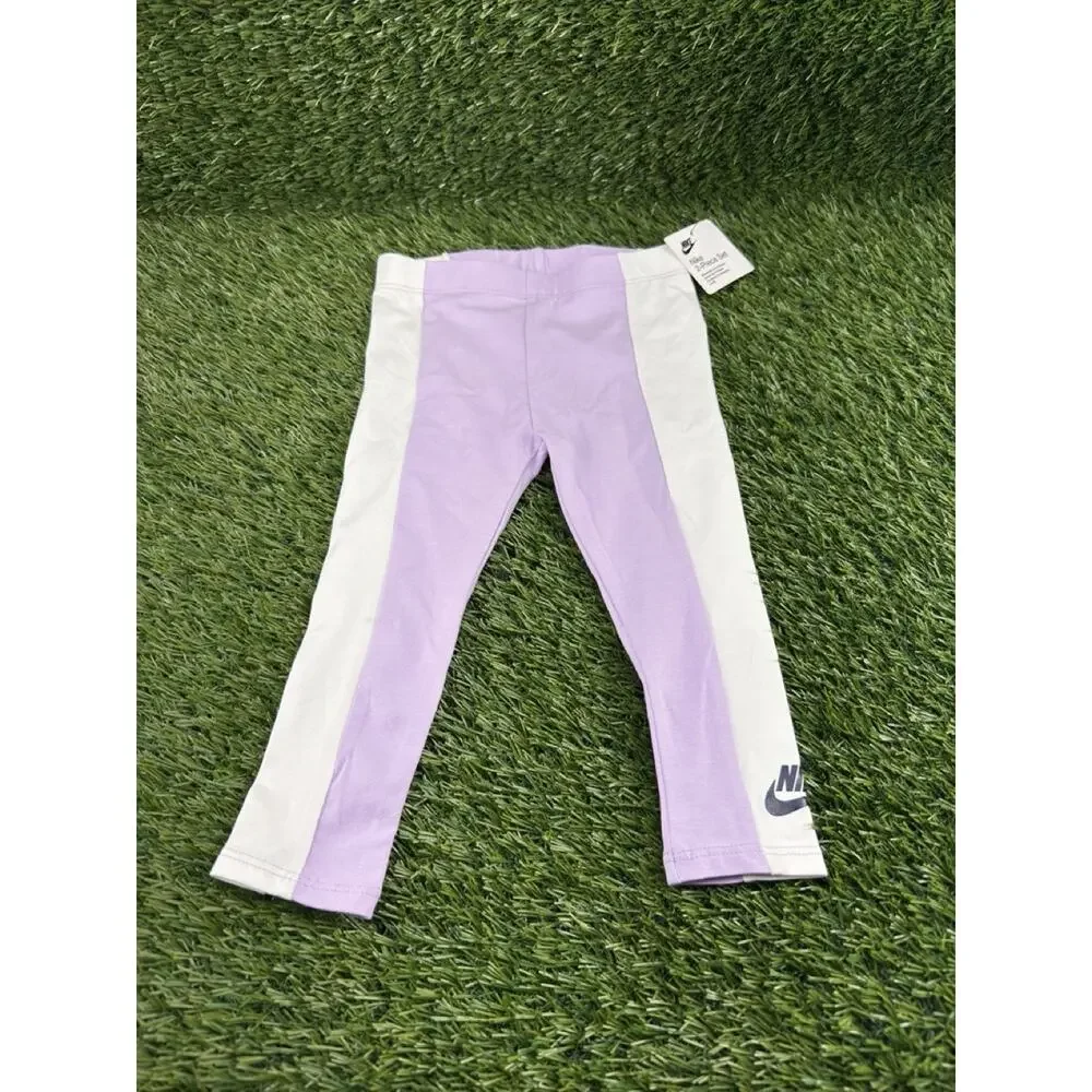 GIRLS' LITTLE KIDS' NIKE SWEATSHIRT AND LEGGINGS SET LILAC 24M - Picture 3 of 4